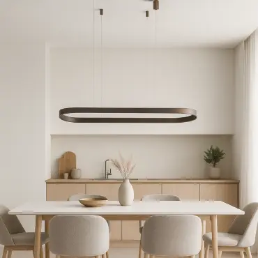 beautiful oval pendant light 
