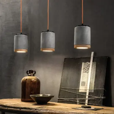 pendant light in Scandinavian style cement
